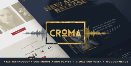 Croma 3.4.9 – Responsive Music WordPress Theme with Ajax and Continuous Playback
