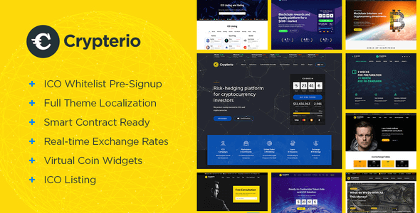 crypterio bitcoin ico and cryptocurrency wordpress theme nulled