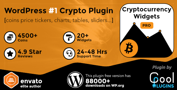 Cryptocurrency Widgets Pro 3.8.1 NULLED – WordPress Crypto Plugin