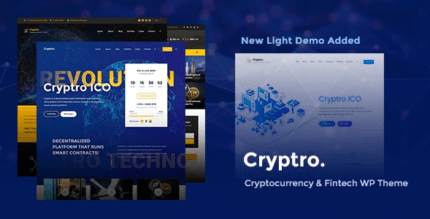 Cryptro 1.4.0 – Cryptocurrency, Blockchain, Bitcoin & Financial Technology