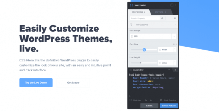 CSS Hero 5.0.5 NULLED – Visual CSS Editor. Customize WordPress Themes Live