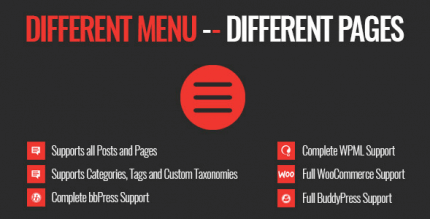 Different Menu in Different Pages 2.0.2