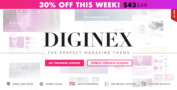 Diginex 1.1.2 NULLED – Magazine Blog News and Viral WordPress Theme