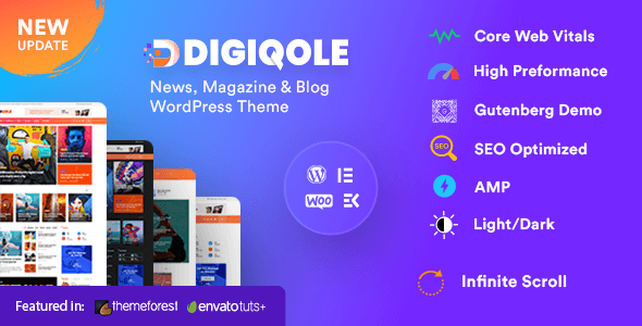 Digiqole 2.2.1 – News Magazine WordPress Theme