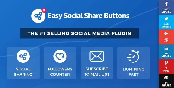 Easy Social Share Buttons 9.5 NULLED