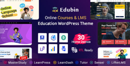 Edubin 9.4.3 NULLED – Education WordPress Theme