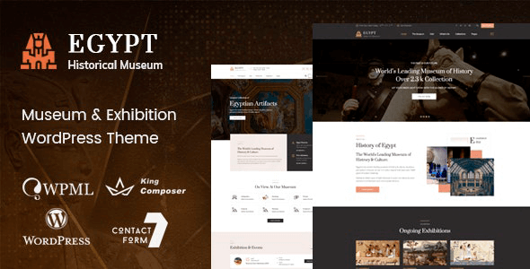 Egypt 2.3 – Museum & Exhibition WordPress Theme