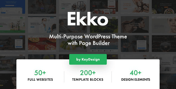 Ekko 4.4 NULLED – Multi-Purpose WordPress Theme with Page Builder