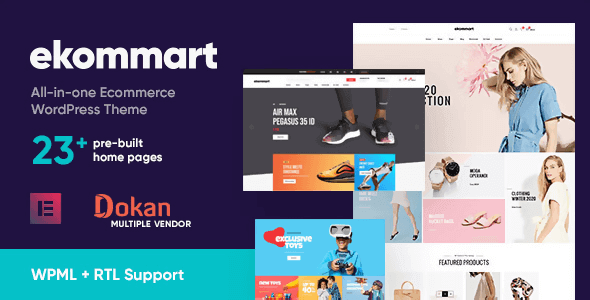 Ekommart 4.1.8 – All-in-one eCommerce WordPress Theme