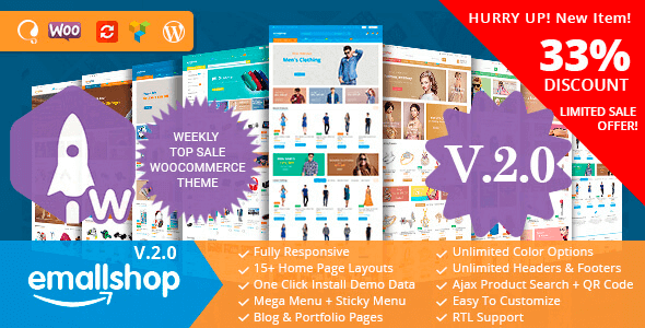 EmallShop 2.2.21 NULLED – Responsive Multipurpose WooCommerce Theme EmallShop 2.2.21 NULLED – Responsive Multipurpose WooCommerce Theme