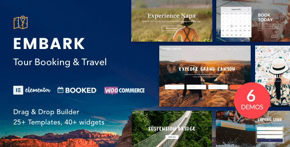 Embark 1.4.5 – Tour Booking & Travel WordPress Theme