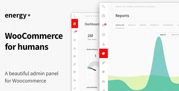 Energy+ 1.3.4 NULLED – A beautiful admin panel for WooCommerce