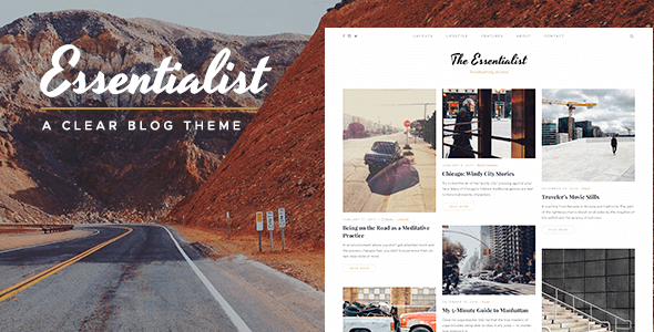 Essentialist 1.3.1 – A Narrative WordPress Blog Theme