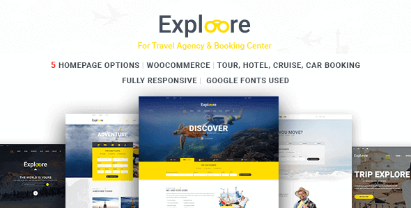 EXPLOORE 5.8 – Travel Exploration Booking WordPress Theme