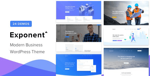 Exponent 1.3.0.4 NULLED – Modern Multi-Purpose Business WordPress theme