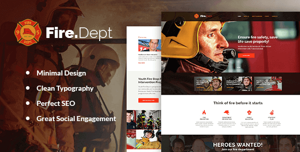 Fire Department 2.0.1 – Fire Station and Security WP Theme