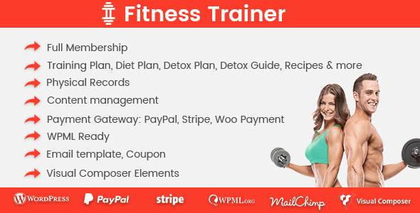 Fitness Trainer 1.6.7 – Training Membership Plugin