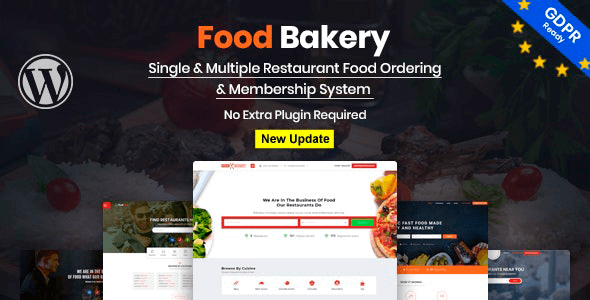 FoodBakery 4.6 NULLED – Food Delivery Restaurant Directory WordPress Theme