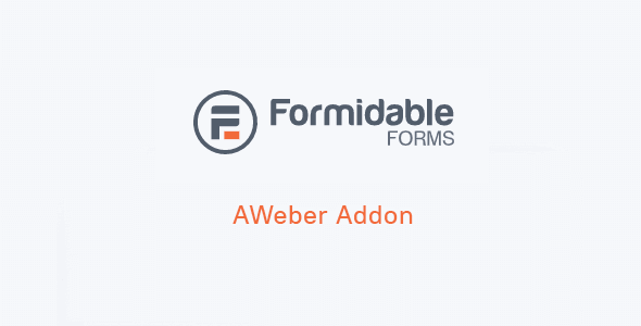 Formidable AWeber Addon 2.03