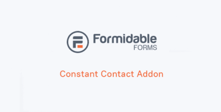 Formidable Constant Contact Addon 1.04