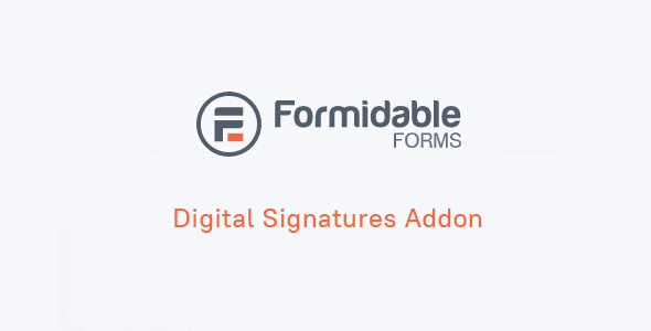 Formidable Digital Signatures Addon 3.0.4