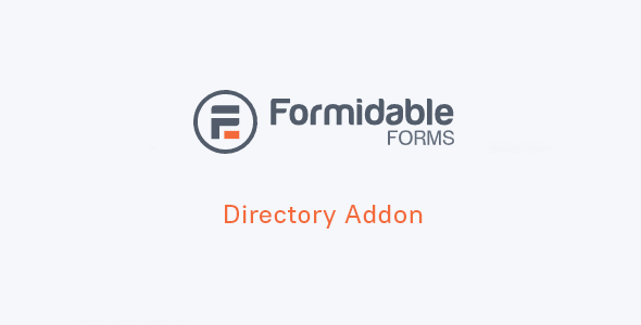 Formidable Directory Addon 1.0.01