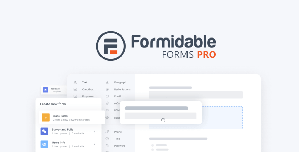 Formidable Forms Pro 6.8.2 NULLED + Templates – WordPress Form Builder + Free 6.8.2
