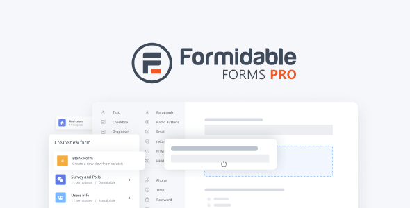 Formidable Forms Pro - WordPress Forms Plugin & Online Application Builders