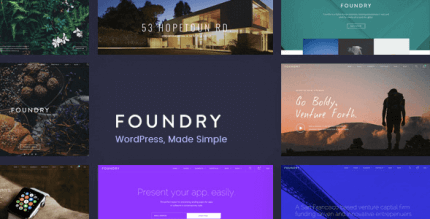 Foundry 2.1.9 – Multipurpose, Multi-Concept WP Theme
