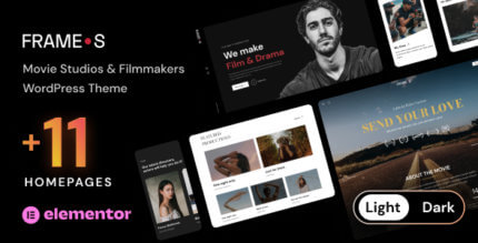 Frames 1.3.8 – Movie Studios & Filmmakers WordPress theme