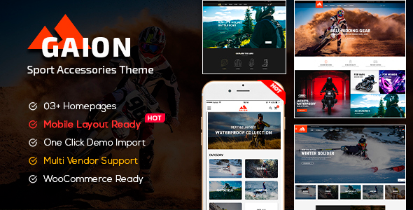 Gaion 1.1.24 NULLED – Sport Accessories Shop WordPress WooCommerce Theme
