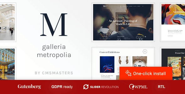 Galleria Metropolia 1.2.5 – Art Museum & Exhibition Gallery Theme