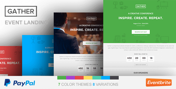 Gather 3.0.6 – Event & Conference WP Landing Page Theme