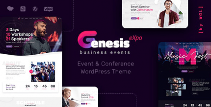 GenesisExpo 1.4.8 NULLED – Business Events & Conference WordPress Theme