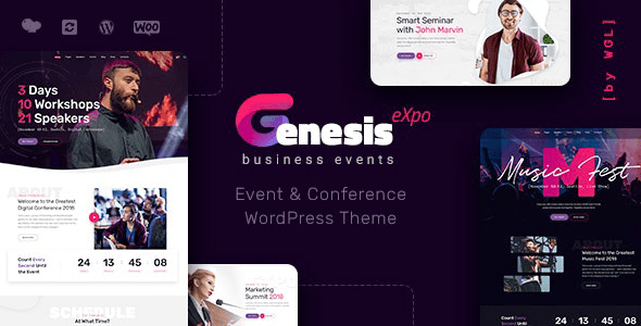 GenesisExpo 1.4.12 NULLED – Business Events & Conference WordPress Theme