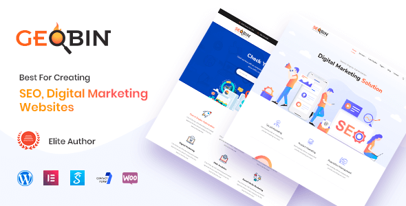 GeoBin 2.7.4 – Social Media Digital Marketing Agency SEO WordPress Theme