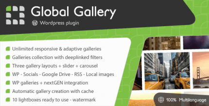 Global Gallery 8.0.11 – WordPress Responsive Gallery