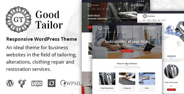 Good Tailor 1.5.13 – Fashion & Tailoring Services WordPress Theme
