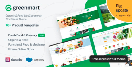 GreenMart 4.1.9 – Organic & Food WooCommerce WordPress Theme