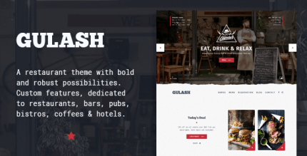 Gulash 1.0.2 – Delicious Restaurant & Coffee Theme