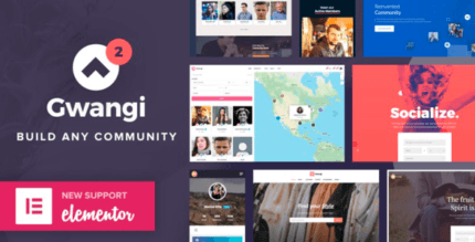 Gwangi 2.4.1 – PRO Multi-Purpose Membership, Social Network & BuddyPress Community Theme