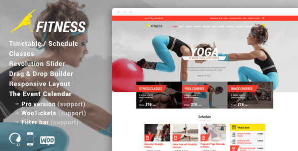 Gym & Fit 24.1 NULLED – Theme for Fitness Gym and Fitness Centers