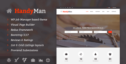 Handyman 1.10.2 NULLED – Job Board WordPress Theme