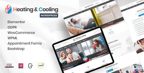 HeaCool 2.9 NULLED – Heating & Air Conditioning WordPress Theme