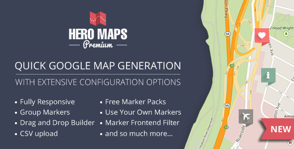 Hero Maps Premium 2.3.9 – Responsive Google Maps Plugin