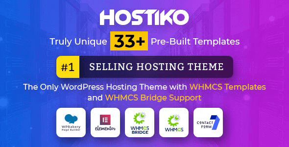 Hostiko 83.0.1 NULLED – WordPress WHMCS Hosting Theme