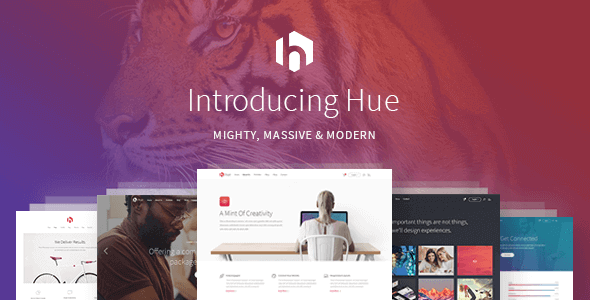 Hue 2.1 – A Mighty Massive & Modern All-Encompassing Multipurpose Theme