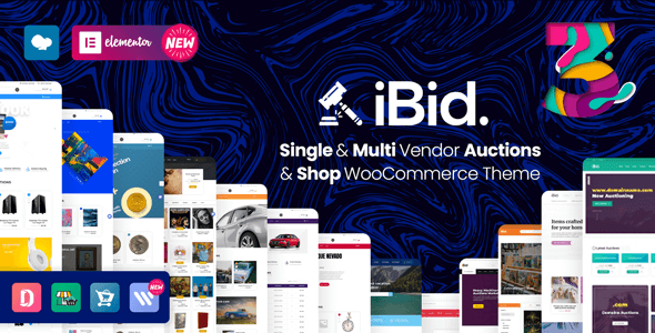 iBid 4.0.2 NULLED – Multi Vendor Auctions WooCommerce Theme