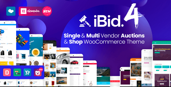 iBid 4.0.3 NULLED – Multi Vendor Auctions WooCommerce Theme