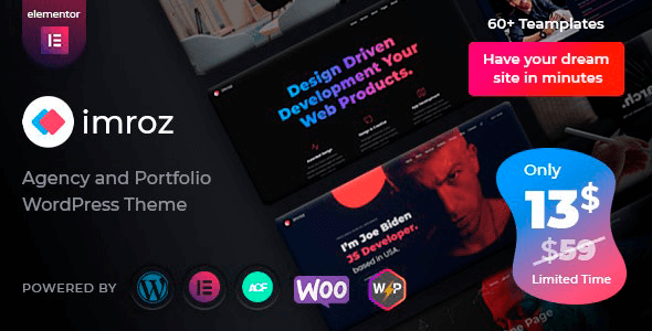 Imroz 1.6.0 – Agency & Portfolio Theme